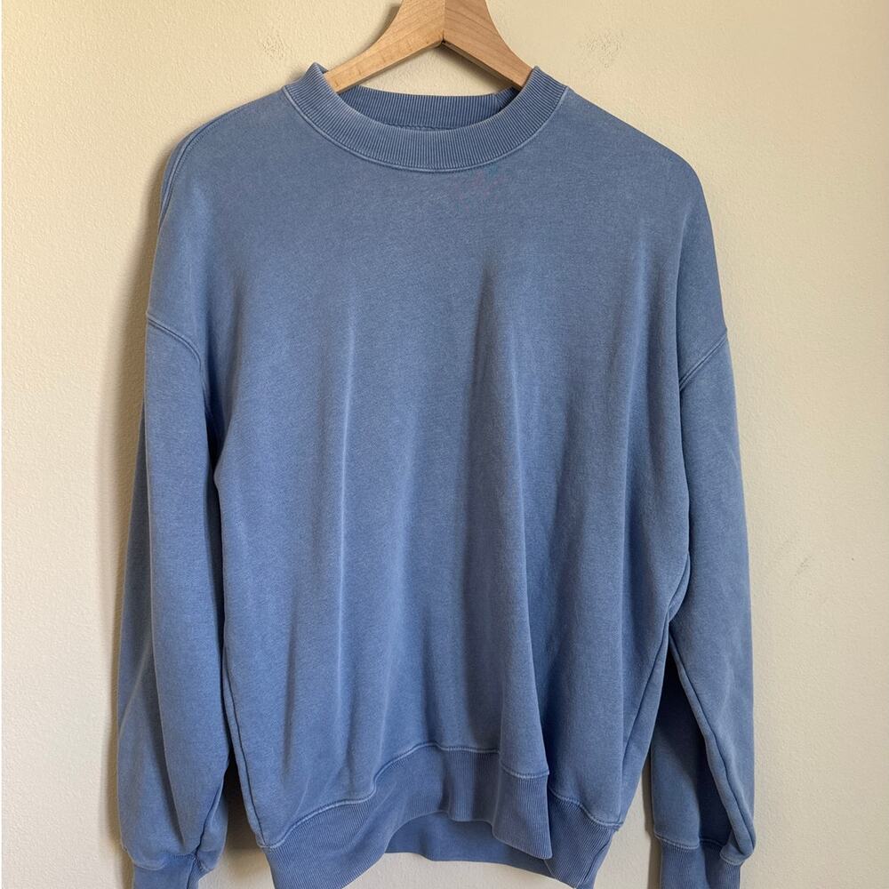 Abercrombie & Fitch Mens Essential Crew Sweater Pullover Blue Indigo Size Small